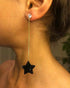 Black Star Shaped earrings